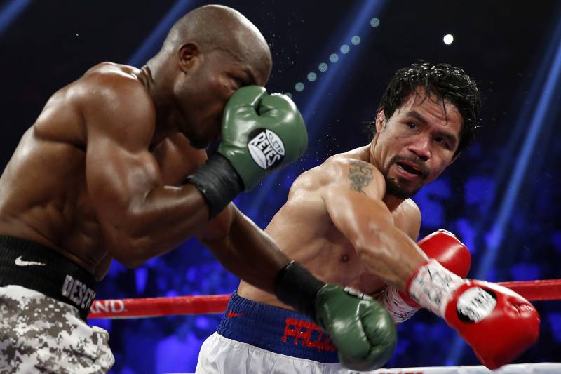 Pacquiao lost on points to Mayweather in 2015.