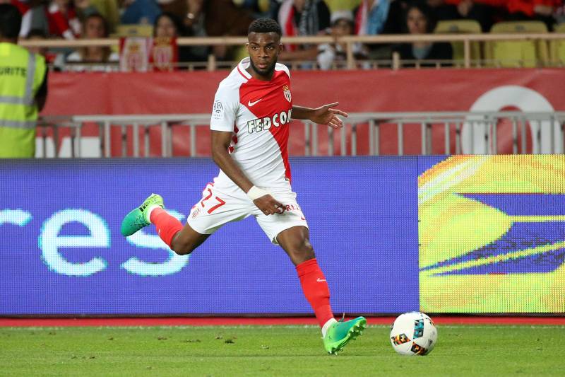 MONACO, MONACO - MAY 17: Thomas Lemar of Monaco during the French Ligue 1 match between AS Monaco and AS Saint-Etienne (ASSE) at Stade Louis II on May 17, 2017 in Monaco, Monaco. (Photo by Jean Catuffe/Getty Images)