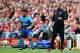 LIVERPOOL, ENGLAND - AUGUST 27: Jurgen Klopp, Manager of Liverpool reacts as Alex Oxlade-Chamberlain of Arsenal controls the ball during the Premier League match between Liverpool and Arsenal at Anfield on August 27, 2017 in Liverpool, England. (Photo by
