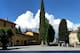 The main square of Pare is rarely busy.