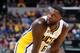 INDIANAPOLIS, IN - APRIL 23: Lance Stephenson #6 of the Indiana Pacers looks on against the Cleveland Cavaliers in Game Four of the Eastern Conference Quarterfinals during the 2017 NBA Playoffs at Bankers Life Fieldhouse on April 23, 2017 in Indianapolis,