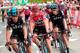 Sky's British cyclist Christopher Froome (C) rides during the 10th stage of the 72nd edition of 'La Vuelta' Tour of Spain cycling race, a 164,8 km route between Caravaca to Alhama de Murcia, on August 29, 2017. / AFP PHOTO / JOSE JORDAN (Photo cred