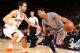 NEW YORK, NY - DECEMBER 19: Derrick Rose #1 of the Chicago Bulls drives to the basket against Jose Calderon #3 of the New York Knicks during the game on December 19, 2015 at Madison Square Garden in New York, New York. NOTE TO USER: User expressly acknowl