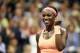 NEW YORK, NY - SEPTEMBER 07: Sloane Stephens of the United States celebrates a point against Venus Williams of the United States during their Women's Singles Semifinal match on Day Eleven during the 2017 US Open at the USTA Billie Jean King National Tenn