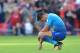 Arsenal's Chilean striker Alexis Sanchez reacts during the English Premier League football match between Liverpool and Arsenal at Anfield in Liverpool, north west England on August 27, 2017. / AFP PHOTO / Anthony Devlin / RESTRICTED TO EDITORIAL USE. No u