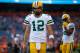 DENVER, CO - AUGUST 26: Quarterback Aaron Rodgers #12 of the Green Bay Packers warms up before a Preseason game against the Denver Broncos at Sports Authority Field at Mile High on August 26, 2017 in Denver, Colorado. (Photo by Justin Edmonds/Getty Image