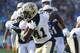 CARSON, CA - AUGUST 20: Alvin Kamara #41 of the New Orleans Saints runs the ball down field during the first quarter of the game against the Los Angeles Chargers at the StubHub Center on August 20, 2017 in Carson, California. (Photo by Josh Lefkowitz/Ge