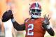 CLEMSON, SC - SEPTEMBER 09: Quarterback Kelly Bryant #2 of the Clemson Tigers warms up prior to the Tigers' game against the Auburn Tigers at Memorial Stadium on September 9, 2017 in Clemson, South Carolina. (Photo by Mike Comer/Getty Images)