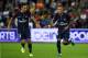 Paris Saint-Germain's Brazilian forward Neymar (R) and di Paris Saint-Germain's Argentinian forward Angel Di Maria (L) react during the French L1 football match between Paris Saint-Germain (PSG) and Saint-Etienne (ASSE) on August 25, 2017, at the Parc des