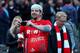 LONDON, ENGLAND - SEPTEMBER 14: FC Koeln fans ahead of the UEFA Europa League group H match between Arsenal FC and 1. FC Koeln at Emirates Stadium on September 14, 2017 in London, United Kingdom. (Photo by Richard Heathcote/Getty Images)