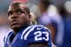 INDIANAPOLIS, IN - JANUARY 01: Frank Gore #23 of the Indianapolis Colts watches action during a game against the Jacksonville Jaguars at Lucas Oil Stadium on January 1, 2017 in Indianapolis, Indiana. The Colts defeated the Jaguars 24-20. (Photo by Stac