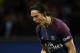 PARIS, FRANCE - SEPTEMBER 17: Edinson Cavani of PSG celebrates his goal during the French Ligue 1 match between Paris Saint Germain (PSG) and Olympique Lyonnais (OL) at Parc des Princes on September 17, 2017 in Paris, . (Photo by Jean Catuffe/Getty Images