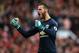 MANCHESTER, ENGLAND - SEPTEMBER 17: David De Gea of Manchester United celebrates his sides second goal during the Premier League match between Manchester United and Everton at Old Trafford on September 17, 2017 in Manchester, England. (Photo by Alex Live