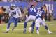 Ereck Flowers (No. 74) has long been the focus of media criticism regarding the Giants' lackluster offensive line play.