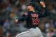 NEW YORK, NY - AUGUST 28: Corey Kluber #28 of the Cleveland Indians in action against the New York Yankees at Yankee Stadium on August 28, 2017 in the Bronx borough of New York City. The Indians defeated the Yankees 6-2. (Photo by Jim McIsaac/Getty Imag