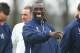 LONDON - APRIL 2: Jimmy Floyd Hasselbaink of Chelsea jokes around during the Chelsea training session at Harlington Training Ground on April 2, 2004 in London. (Photo by Christopher Lee/Getty Images)