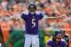 CINCINNATI, OH - SEPTEMBER 10: Joe Flacco #5 of the Baltimore Ravens directs the team against the Cincinnati Bengals at Paul Brown Stadium on September 10, 2017 in Cincinnati, Ohio. (Photo by Michael Reaves/Getty Images)