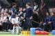 NEWCASTLE UPON TYNE, ENGLAND - AUGUST 13: Dele Alli of Tottenham Hotspur ad Mauricio Pochettino head coach / manager of Tottenham Hotspur during the Premier League match between Newcastle United and Tottenham Hotspur at St. James Park on August 13, 2017 i