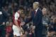 Arsenal's French manager Arsene Wenger gestures as Arsenal's Chilean striker Alexis Sanchez is substituted off of the pitch during the English Premier League football match between Arsenal and West Bromwich Albion at the Emirates Stadium in London on Sept