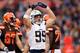 CLEVELAND, OH - DECEMBER 24: Joey Bosa #99 of the San Diego Chargers reacts after sacking Robert Griffin III #10 of the Cleveland Browns (not pictured) in the second half at FirstEnergy Stadium on December 24, 2016 in Cleveland, Ohio. (Photo by Wesley Hi