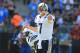 CARSON, CA - SEPTEMBER 24: Philip Rivers #17 of the Los Angeles Chargers communicates to his teammates during the game against the Kansas City Chiefs at the StubHub Center on September 24, 2017 in Carson, California. (Photo by Sean M. Haffey/Getty Image