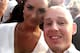 Oliver poses for a selfie with Demi Lovato (left). “The first time I did this for a fight I was 20 years old and I was so nervous,” Oliver tells B/R Mag.