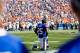 ORCHARD PARK, NY - SEPTEMBER 24: LeSean McCoy #25 of the Buffalo Bills takes a knee during the national anthem before an NFL game against the Denver Broncos on September 24, 2017 at New Era Field in Orchard Park, New York. (Photo by Bryan Bennett/Getty