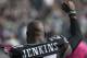 PHILADELPHIA, PA - OCTOBER 23: Malcolm Jenkins #27 of the Philadelphia Eagles holds up his fist during the national anthem prior to the game against the Minnesota Vikings at Lincoln Financial Field on October 23, 2016 in Philadelphia, Pennsylvania. The Ea