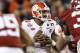 Deshaun Watson drops back to pass against the Alabama Crimson Tide during the 2017 National Championship Game.