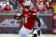 LOUISVILLE, KY - SEPTEMBER 30: Lamar Jackson #8 of the Louisville Cardinals runs with the ball during the game against the Murray State Racers at Papa John's Cardinal Stadium on September 30, 2017 in Louisville, Kentucky. (Photo by Andy Lyons/Getty Imag