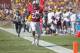 PALO ALTO, CA - SEPTEMBER 30: Bryce Love #20 of the Stanford Cardinal runs for a touchdown during an NCAA Pac-12 football game against the Arizona State University Sun Devils on September 30, 2017 at Stanford Stadium in Palo Alto, California. (Photo by