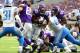 MINNEAPOLIS, MN - OCTOBER 1: Latavius Murray #25 of the Minnesota Vikings carries the ball in the second half of the game against the Detroit Lions on October 1, 2017 at U.S. Bank Stadium in Minneapolis, Minnesota. (Photo by Adam Bettcher/Getty Images)