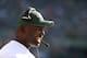 EAST RUTHERFORD, NJ - SEPTEMBER 24: Head coach Todd Bowles of the New York Jets looks on against the Miami Dolphins during their game at MetLife Stadium on September 24, 2017 in East Rutherford, New Jersey. (Photo by Al Bello/Getty Images)