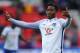 STOKE ON TRENT, ENGLAND - SEPTEMBER 23: Michy Batshuayi of Chelsea looks on as he warms up prior to the Premier League match between Stoke City and Chelsea at Bet365 Stadium on September 23, 2017 in Stoke on Trent, England. (Photo by Richard Heathcote/Ge