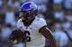 FORT WORTH, TX - SEPTEMBER 16: Darius Anderson #6 of the TCU Horned Frogs runs the ball for a touchdown against the Southern Methodist Mustangs in the second half at Amon G. Carter Stadium on September 16, 2017 in Fort Worth, Texas. (Photo by Ronald Mar