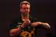 LONDON, ENGLAND - DECEMBER 23: Simon Whitlock of Australia looks on, after losing his match against Darren Webster of Great Britain during day nine of the 2017 William Hill PDC World Darts Championships at Alexandra Palace on December 23, 2016 in London,