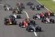 Hamilton stayed ahead of Vettel off the line.