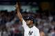 NEW YORK, NY - OCTOBER 09: Luis Severino #40 of the New York Yankees celebrates against the Cleveland Indians during the sixth inning in Game Four of the American League Divisional Series at Yankee Stadium on October 9, 2017 in the Bronx borough of New Y