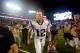 TAMPA, FL - OCTOBER 5: Quarterback Tom Brady #12 of the New England Patriots makes his way off the field following the Patriots' 19-14 win over the Tampa Bay Buccaneers at an NFL football game on October 5, 2017 at Raymond James Stadium in Tampa, Florida