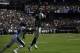 OAKLAND, CA - OCTOBER 08: Amari Cooper #89 of the Oakland Raiders is unable to make a catch against the Baltimore Ravens during their NFL game at Oakland-Alameda County Coliseum on October 8, 2017 in Oakland, California. (Photo by Thearon W. Henderson/G