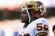 LANDOVER, MD - DECEMBER 24: Linebacker LaVar Arrington #56 of the Washington Redskins looks on against the New York Giants at FedExField on December 24, 2005 in Landover, Maryland. The Redskins defeated the Giants 35-10. (Photo by Jim McIsaac/Getty Image