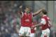 12 Oct 1996: Tony Adams of Arsenal salutes the crowd after his team's victory during the FA Carling Premier league match between Blackburn Rovers and Arsenal at Ewood Park in Blackburn. Arsenal went onto win the match by 0-2. Mandatory Credit: Shaun Bott