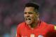 Chile's Alexis Sanchez celebrates after scoring against Ecuador during their 2018 World Cup qualifier football match in Santiago on October 5, 2017. / AFP PHOTO / Martin BERNETTI (Photo credit should read MARTIN BERNETTI/AFP/Getty Images)