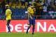 Gabon's forward Pierre-Emerick Aubameyang reacts at the end of the 2017 Africa Cup of Nations group A football match between Cameroon and Gabon at the Stade de l'Amitie Sino-Gabonaise in Libreville on January 22, 2017. / AFP / GABRIEL BOUYS (Photo