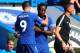LONDON, ENGLAND - AUGUST 27: Michy Batshuayi of Chelsea replaces Alvaro Morata of Chelsea as a substitute during the Premier League match between Chelsea and Everton at Stamford Bridge on August 27, 2017 in London, England. (Photo by Chris Brunskill Ltd/