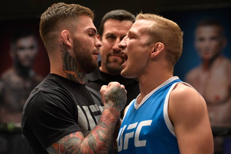 Champ Cody Garbrandt (left) and former champ TJ Dillashaw have both called out Johnson.