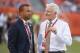 Executive VP of Football, Sashi Brown (left), and Browns owner Jimmy Haslam.