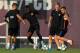 (FromL) Barcelona's defender Jordi Alba, Barcelona's French forward Ousmane Dembele, Barcelona's Croatian midfielder Ivan Rakitic and Barcelona's forward Paco Alcacer play with a ball during a training session at the Sports Center FC Barcelona Joan Gamper
