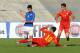 FORLI, ITALY - OCTOBER 28: Pietro Pellegri # 9 of Italy Under - 17 (L) competes the ball with Enis Fazlagikj # 10 of Macedonia Under - 17 ( R ) during the UEFA European Under-17 Championship Qualifier between Italy and Macedonia at Stadio Tullio Morgani