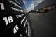 TALLADEGA, AL - OCTOBER 13: Kyle Busch drives the #18 M&M's Caramel Toyota through the garage area during practice for the Monster Energy NASCAR Cup Series Alabama 500 at Talladega Superspeedway on October 13, 2017 in Talladega, Alabama. (Photo by Chris